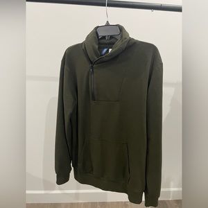 Army green unisex hoodie